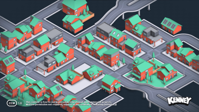 City Kit (Suburban) - a free asset pack to build games with GDevelop ...