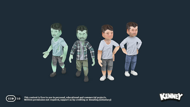 Retro Character Model Layout Animated Characters Retro, a free asset pack for GDevelop | GDevelop